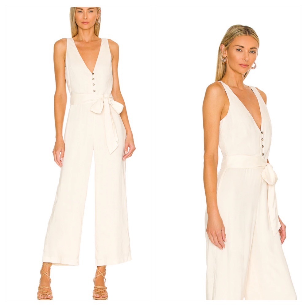 Majorelle Melodie Jumpsuit in White Sugar